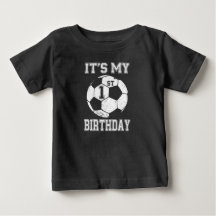 Het is mijn 1e verjaardag Voetbalontwerp voor kind