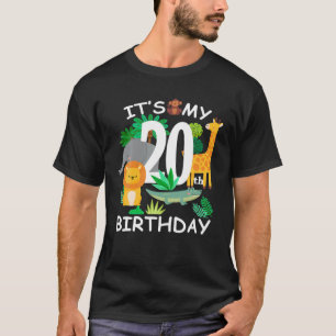 Het is mijn 20e verjaardag dierentuin van 20 jaar. t-shirt