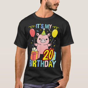 Het is mijn 20e verjaardags varken voor varkenlief t-shirt