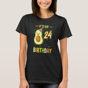 Het is mijn 24e verjaardag Avocado T-shirt