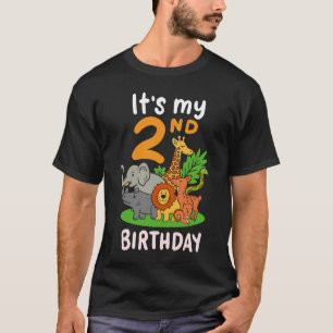 Het is mijn 2e verjaardag grappige tweede verjaard t-shirt
