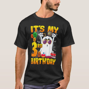 Het is mijn 3e verjaardag Ghost Pumpkin Halloween  T-shirt