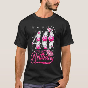Het is mijn 40e verjaardag koningin 40 jaar oude s t-shirt