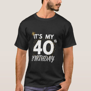 Het is mijn 40ste verjaardag 40 jaar oud B dag fee T-shirt