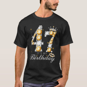 Het is mijn 47e verjaardag koningin 47 jaar oude s t-shirt
