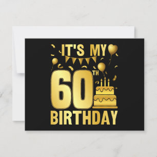 Het is mijn 60ste feestje kaart
