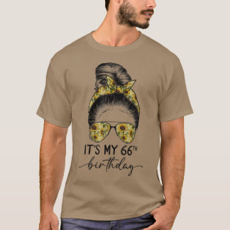 Het is mijn 66e verjaardag 1956 66 jaar oude Bun T-shirt