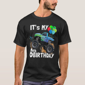 Het is mijn 6e verjaardag Monster Truck 6e verjaar T-shirt