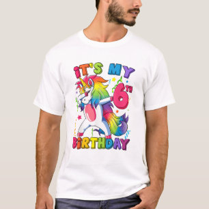 Het is mijn 6e verjaardagsfeestje 6 jaar oud Cute T-shirt