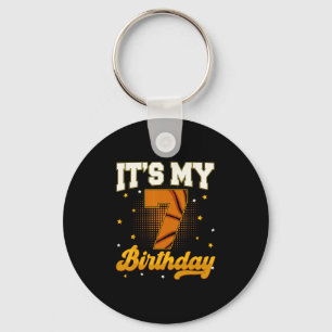 Het is mijn 7e verjaardag Skelet Jongen 7 Jaar Oud Sleutelhanger