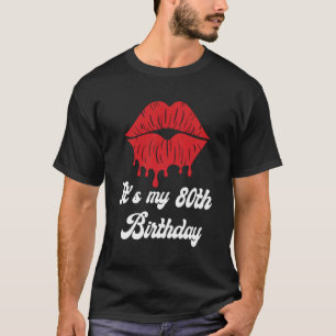 Het is mijn 80ste rode lippen voor t-shirt