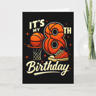 Het is mijn 8e verjaardag Sketll-liefhebber 8 jaar Kaart