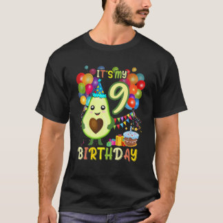 Het is mijn 9e verjaardag Avocaado Birthday Party  T-shirt