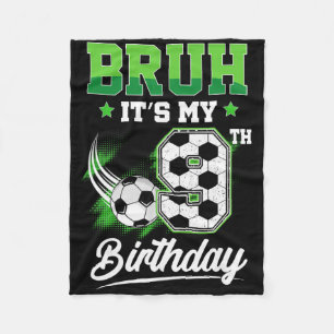 Het is mijn 9e verjaardag Jongen Sport Fan 9 Jaar Fleece Deken