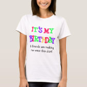 Het is mijn Birthday Funny Shirt (Voorkant)