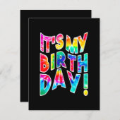 Het is mijn Birthday Gift Bedankkaart (Voorkant / Achterkant)