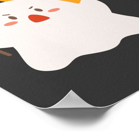 Het is mijn Boo Day Kinder Cute Halloween Birthday Poster (Hoek)