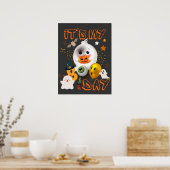 Het is mijn Boo Day Kinder Cute Halloween Birthday Poster (Keuken)