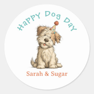 Het is mijn dag hond Stickers - Grappige aangepast