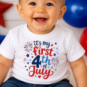 Het is mijn eerste 4 juli baby shirt