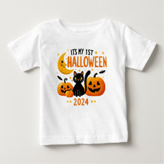 Het is mijn eerste Halloween Pompoen Zwarte Kat