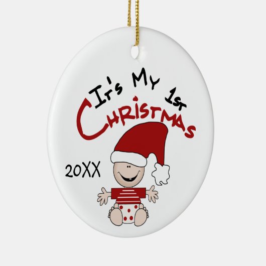 Het is mijn eerste kerstversiering keramisch ornament (Rechts)