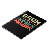 Het is mijn eerste schooldag terug naar school notitieboek (Linkerzijde)