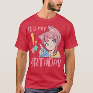 Het is mijn eerste verjaardag Anime Birthday Girl T-shirt