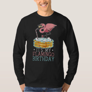 Het is mijn Flamingo Birthday Happy Bday Birthday T-shirt