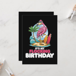 Het is mijn 'Flocking Birthday Flamingo' Kaart