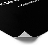 Het is mijn gezicht Kamala Harris Quote 2 Poster (Hoek)