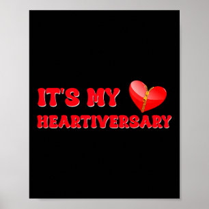 Het is mijn Hartiversary CHD-bewustzijn Harten Zie Poster