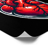 Het is mijn Heartiversary CHD Awareness Hearts Dis Poster (Hoek)