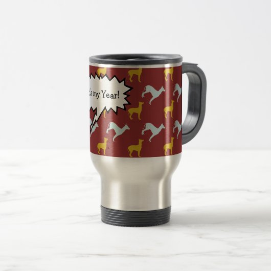 Het is mijn hond 2018 Zodiac Birthday Travel Mug Reisbeker (Voorkant rechts)