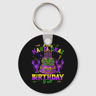 Het is mijn Mardi Gras verjaardag Yall Mardi Gras Sleutelhanger