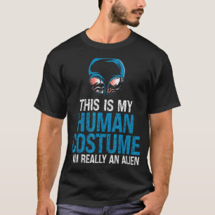 Het is mijn menselijke kostuum... ik ben een mense t-shirt