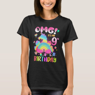 Het is mijn negende verjaardag meisje van 9 jaar o t-shirt