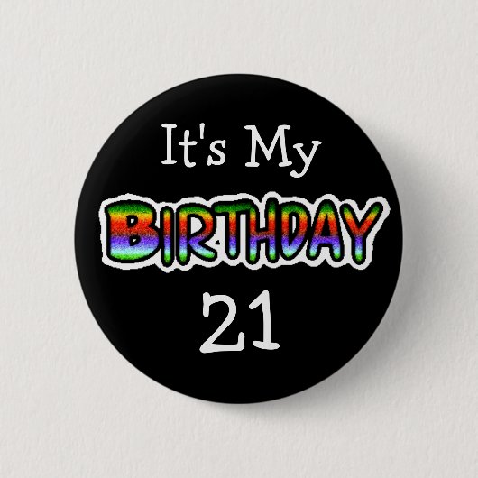 Het is mijn persoonlijke Button van de Birthday (Voorkant)