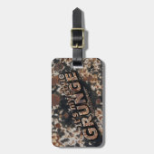 Het is mijn stijl GRUNGE Rusty Letters Bagagelabel (Voorkant verticaal)