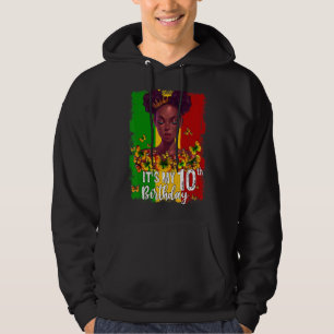 Het is mijn tiende verjaardag 10 jaar oude zwarte  hoodie