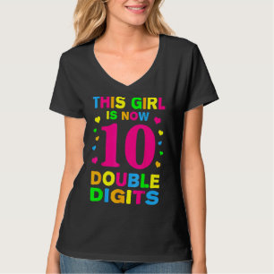 Het is mijn tiende verjaardag dit meisje is nu 10  t-shirt