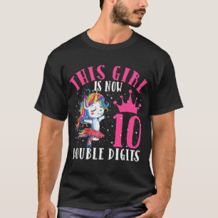 Het is mijn tiende verjaardag dit meisje is nu 10  t-shirt