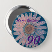 Het is mijn verjaardag! Aangepaste ventilatordag Ronde Button 4,0 Cm (Voorkant /achterkant)