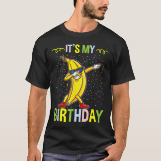 Het is mijn verjaardag banaan voor banaan t-shirt
