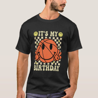 Het is mijn verjaardag Basketball Jongen Basketba T-shirt