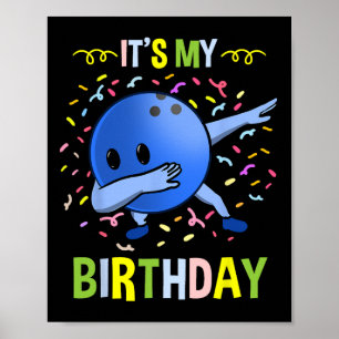 Het is mijn verjaardag Bowling Bull Poster