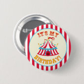 "Het is mijn verjaardag" Circus Button (Voorkant /achterkant)