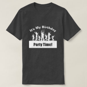 Het is mijn verjaardag Disco Silhouette White T-shirt