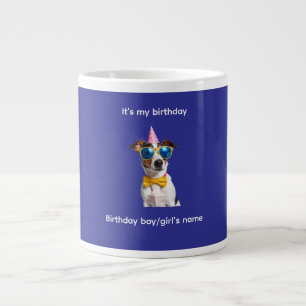 Het is mijn verjaardag hond - Grappig ontwerp voor Extra Grote Beker