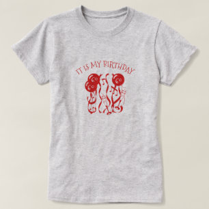 Het is mijn verjaardag, ik ben 60 jaar oud. t-shirt